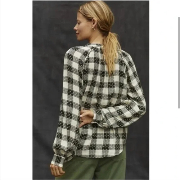 Pilcro and the Letterpress/Anthropologie Breezy Button down Medium Wool Blend - Picture 12 of 12